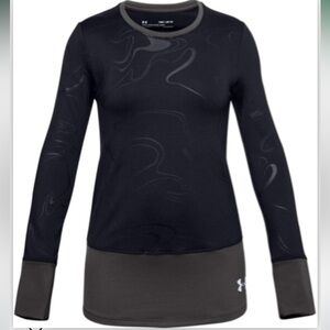 Under Armour Black Long Sleeve Fitted Cold Gear Top NWT